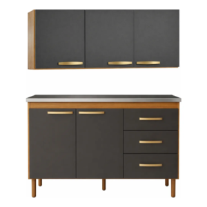 combo cocina 120cm compacto funcional mueble cocina alacena bajo mesada cocina organizada espacios reducidos bajo mesada con alacena 120cm muebles cocina san juan