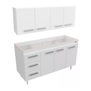 Mueble de cocina 1.60m -alacena + B. mesada - sin bacha