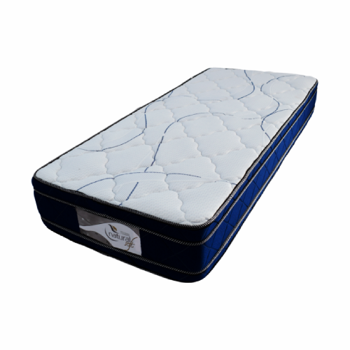 Colchón 1 plaza 80x190 Virtus alta densidad, soporta 90kg x plaza - tela por punto - doble europillow , oferta