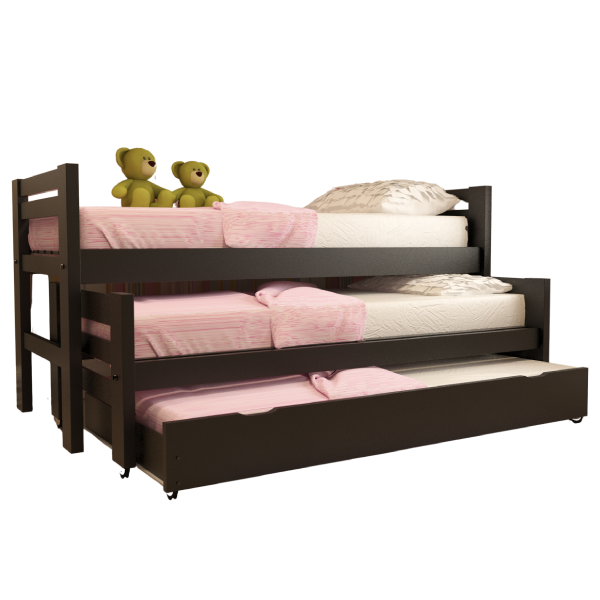Cama nido triple | Pino macizo misionero - Imagen 2