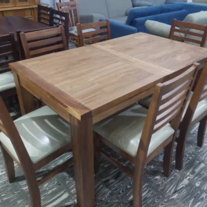 Juego comedor Pacifico x 6 mesa Extensible