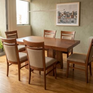 Juego de comedor 6 sillas Chipre | 1.50m